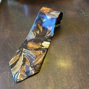 Vintage Valentino 100% Pure Silk Tie Abstract Floral